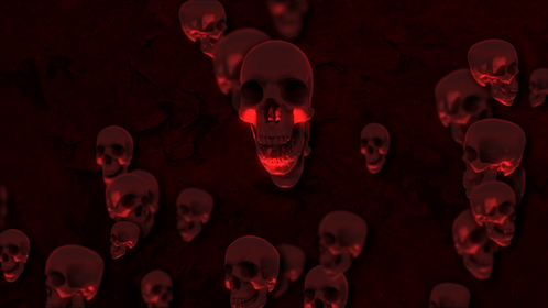 Halloween - Skulls Background Effect