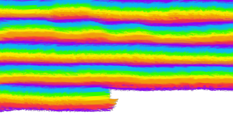 HD VFX of Brush Stroke Transition Rainbow 