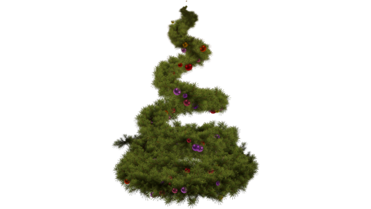 Free Video Effect of Christmas Magic  Tree