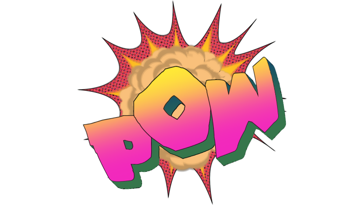 Free Video Effect of Comic Words Style  Pow
