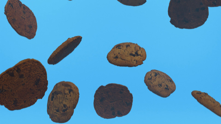 Cookie Background 1 Blue Effect