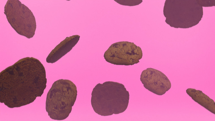 HD VFX of Cookie Background  Pink