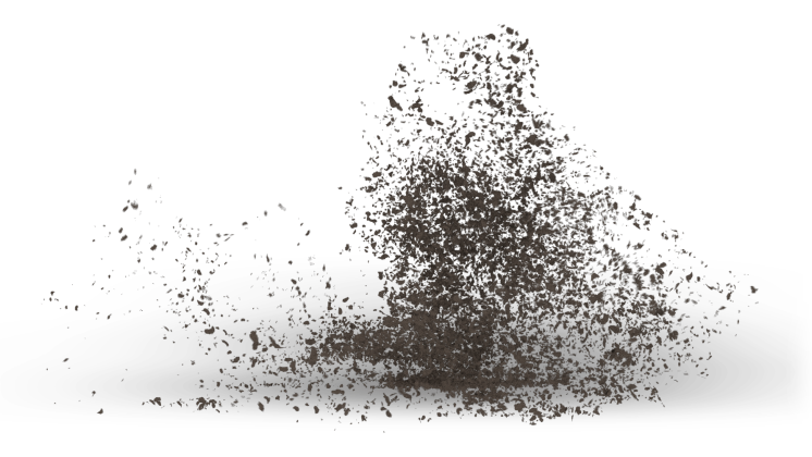 Free Video Effect of Disintegration Dust Collapsing 