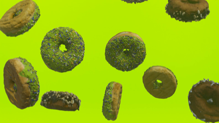 Free Video Effect of Donut Background  Green
