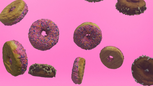 Donut Background 1 Pink Effect