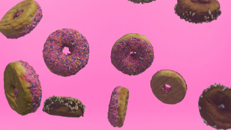 Free Video Effect of Donut Background  Pink