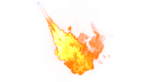 Downward Flamethrower 1 Effect