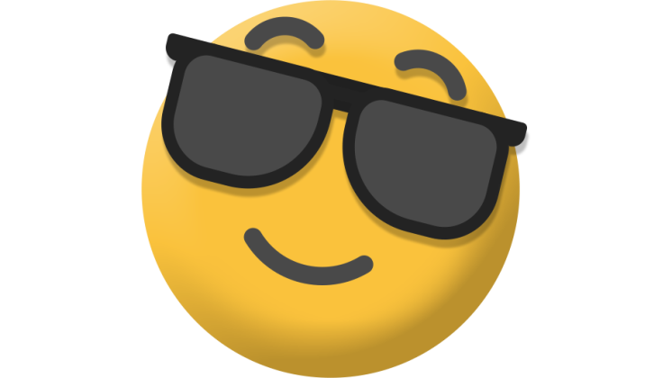 Free Video Effect of Emoji Cool Dude