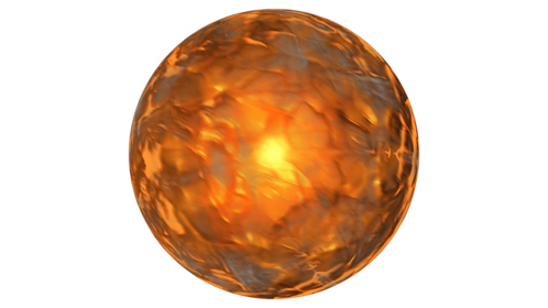 Energy Orange Orb Effect