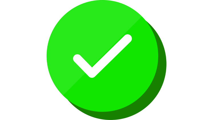 Free Video Effect of Green Checkmark Icon