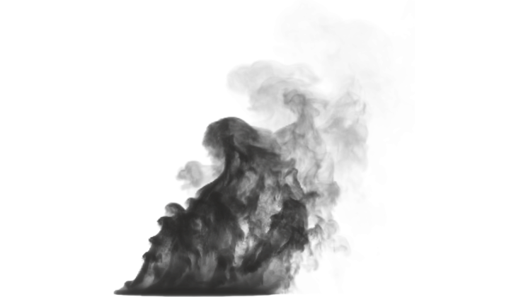 HD VFX of Ground Smoke Rising 