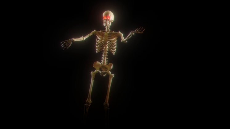 HD VFX of Halloween Projector Ghost Skele Tim 