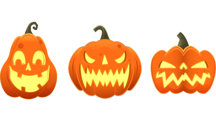 HD VFX of Halloween Transition  Pumpkins