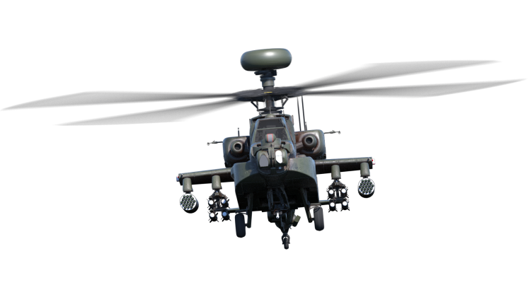 HD VFX of Helicopter Hover Front Loopable