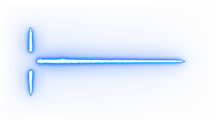 HD VFX of Lasersword Damaged Crossguard Blue
