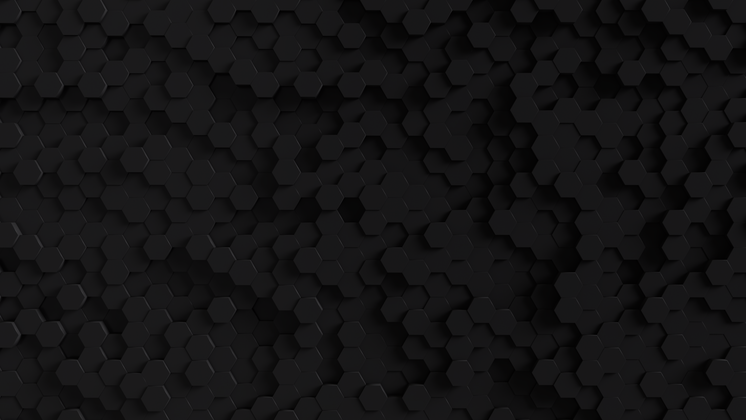 Free Video Effect of Front Looping Black Hexagon Wall 