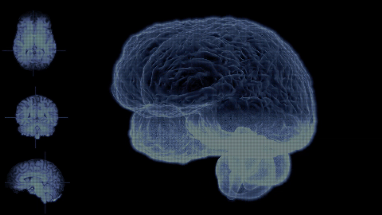HD VFX of Looping Brain Futuristic Background 