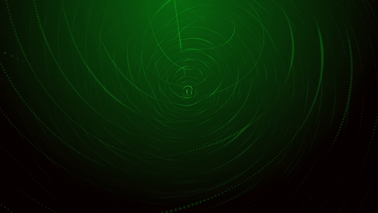 Free Video Effect of Looping Green Spirals