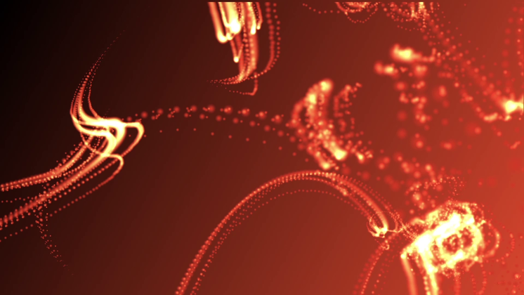 Free Video Effect of Looping Orange Particles