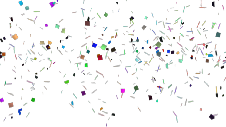 Free Video Effect of Mixed Confetti