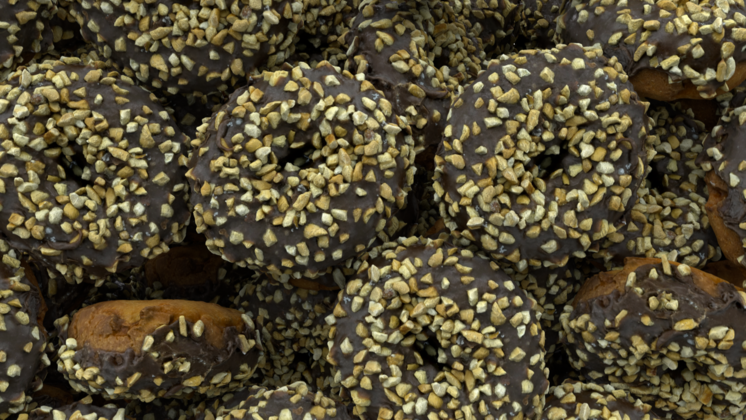 HD VFX of Peanut Donut Transition 