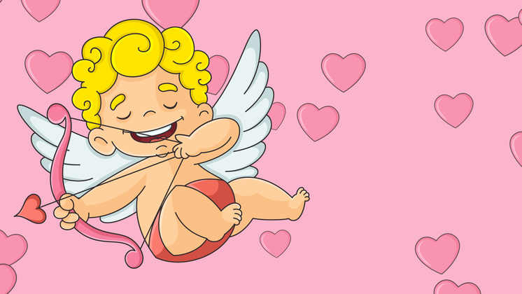 HD VFX of Pink Cupid Background