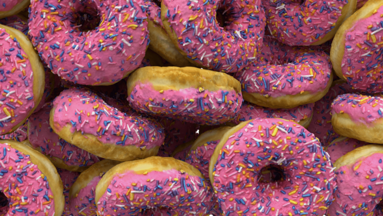 HD VFX of Pink Donut Transition 