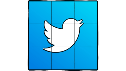 Twitter Puzzle Cube Icon Effect
