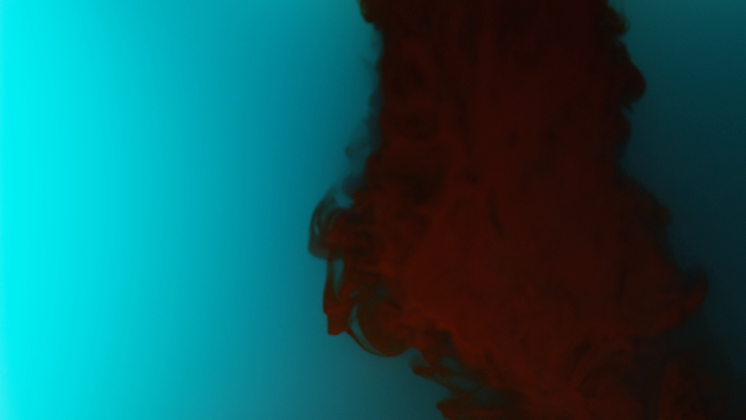 Free Video Effect of Red Ink  Blue underwater 