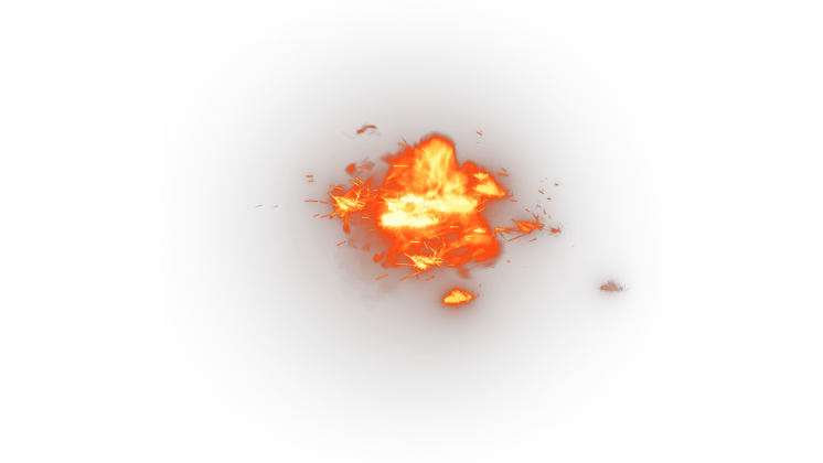 HD VFX of Scifi Muzzle Flash Fiery Quarter