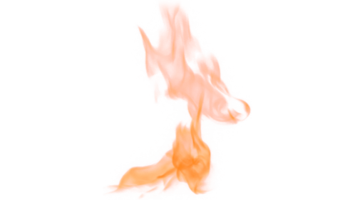 Sideways Orange Flamethrower Tiny Effect