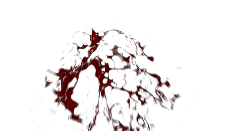 HD VFX of Slowmo Blood Squib Front 