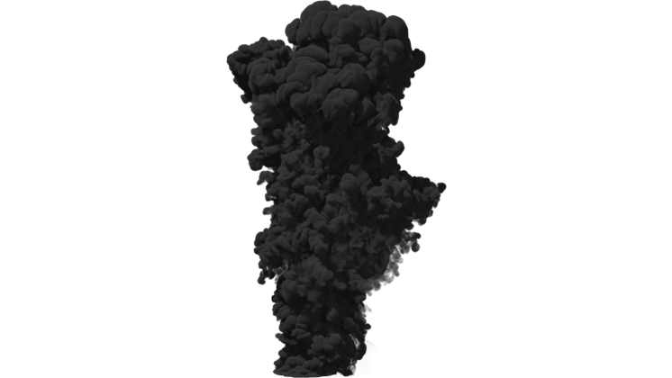 HD VFX of Smoke Plume Large
