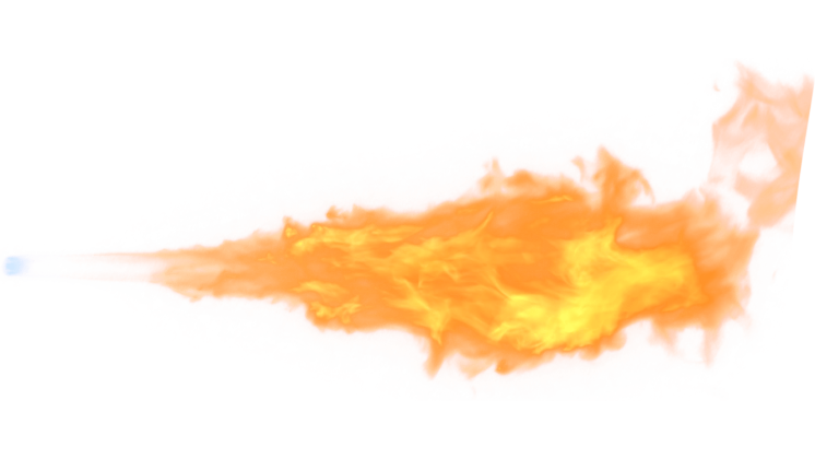HD VFX of Sparky Flamethrower