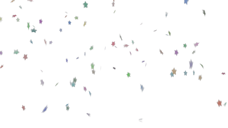 HD VFX of Star Confetti