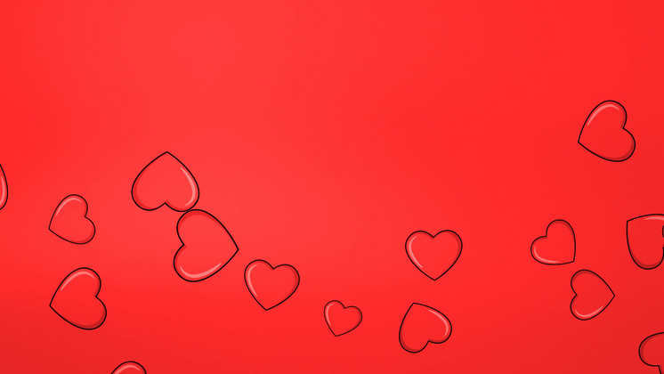 HD VFX of Valentines Red Heart Background 
