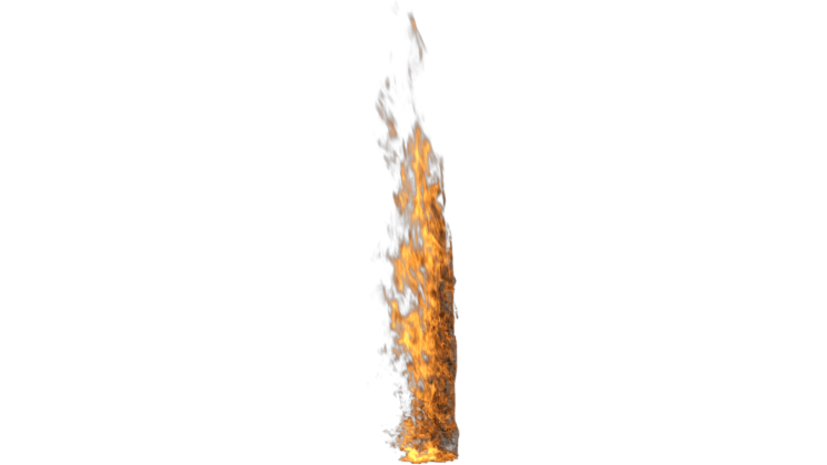 HD VFX of Wall Fire 