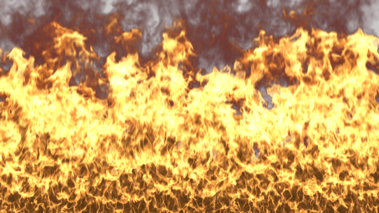 HD VFX of Wall  Fire 