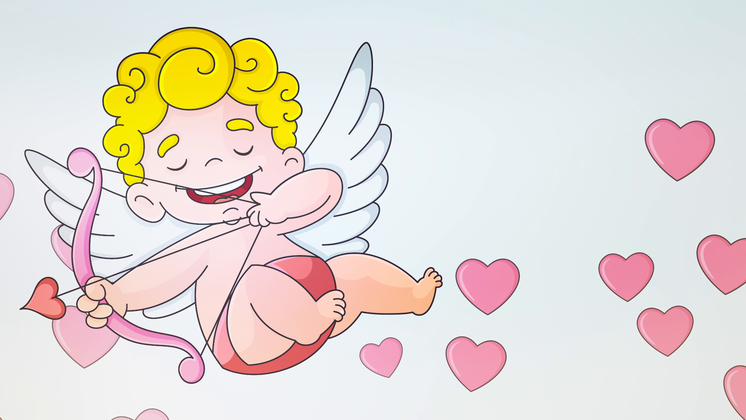 HD VFX of White Cupid Background