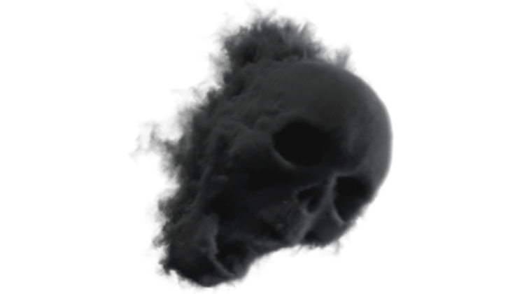 HD VFX of Skull Cloud 