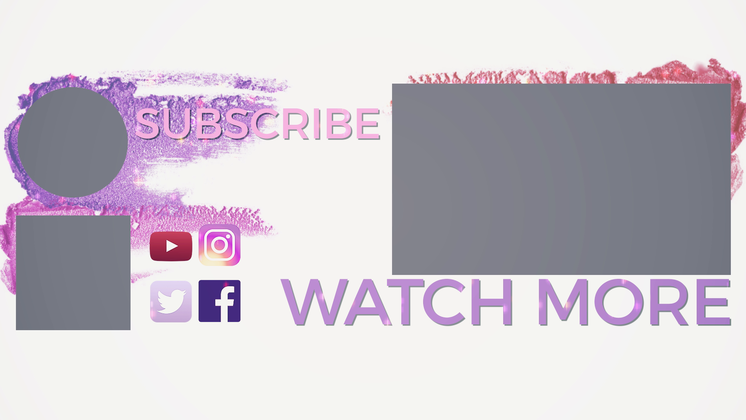 Free Video Effect of YouTube Endcard  Beauty