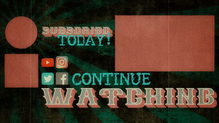 Free Video Effect of YouTube Endcard  Vintage