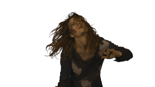 (4K) Zombie 4 Mid Reaching Front Effect