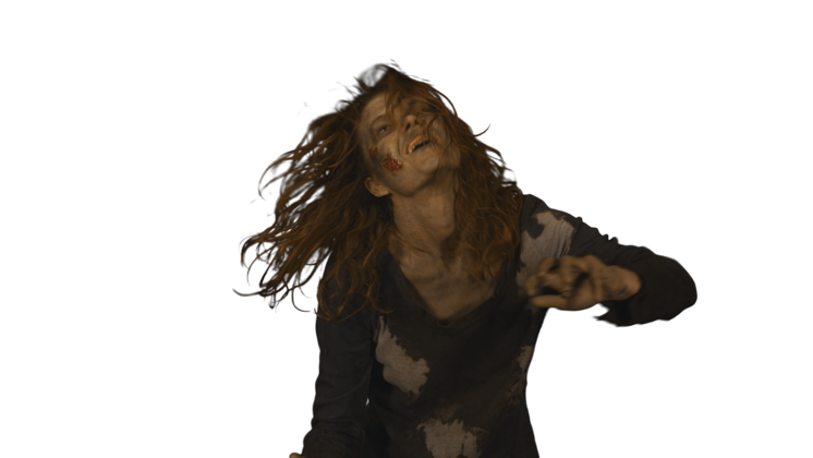 HD VFX of  Zombie  Mid Reaching Front