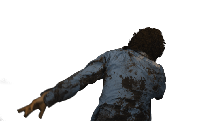 HD VFX of Zombie  Mid Back