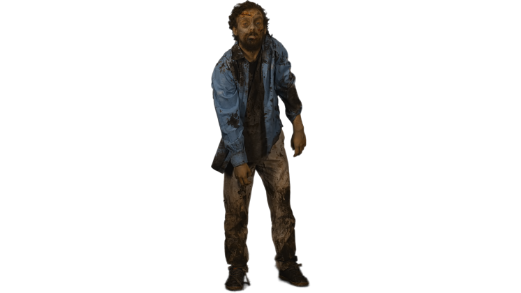 HD VFX of Zombie  Headshot Front