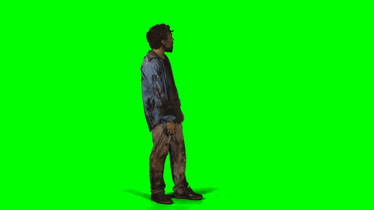 Free Video Effect of Zombie  Wide Standing Front
