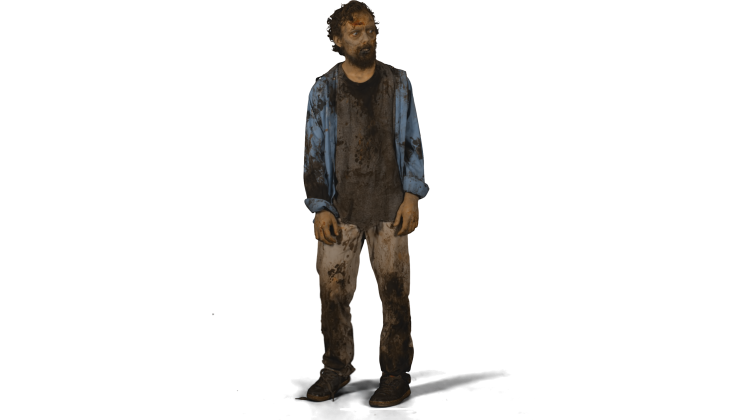 HD VFX of  Zombie  Wide Standing Front