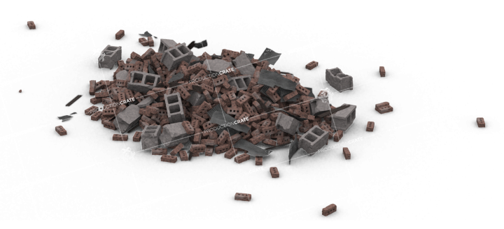 Brick Rubble Pile 1