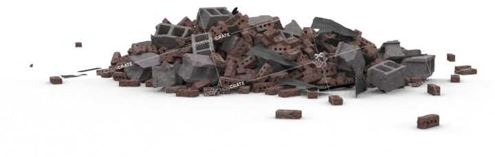 Brick Rubble Pile 4